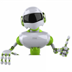 stax robot with thumbs up